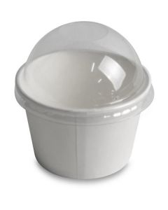 Ice Cream Plastic Cup W/lid 8 OZ 1000 X  Plastic Cup 