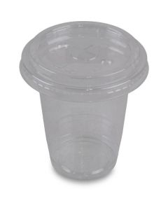 Clear Plastic Cup with Flat Lid 1000 X  Piece 