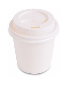 Paper Hot Cup with Lid - White 1000 X  Piece 