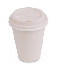 Paper Hot Cup with Lid - White 1000 X  Piece 