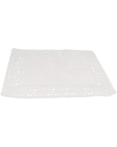 White Rectangle Doilies 1000 X  Piece 