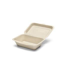 Compostable Rectangular Hinged Container 500 X  Piece 