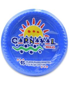 Party Plastic Plate 7 inch - Blue 360 X  Tray 