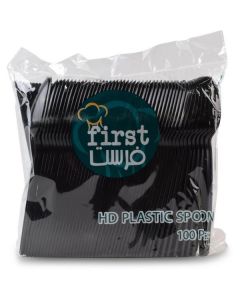 Plastic Spoon HD - Black 2000 X  Piece 