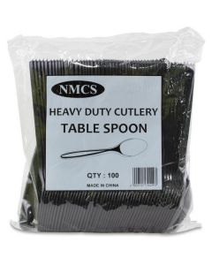 Black Plastic Spoon HD 1000 X  Piece 