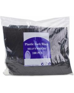 Plastic Fork HD - Black 1000 X  Piece 