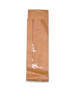 Brown Baguette Paper Bag with Window 1000 X  Piece 