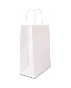 White Paper Bag with Handle - Small 250 X  Piece 