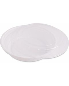 Round White Microwave Container with Lid 150 X  Plastic Box 