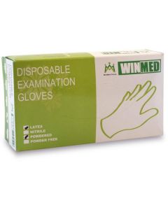 Latex Powdered Disposable Examination Gloves Medium 10 X  Piece 