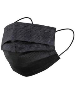 Disposable Black Face Mask - 3 Ply 50 X  Piece 