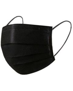 Medical Disposable Black Face Mask - 3 Ply 50 X  Piece 