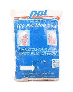 White Mop Cap 10 X  Bag 