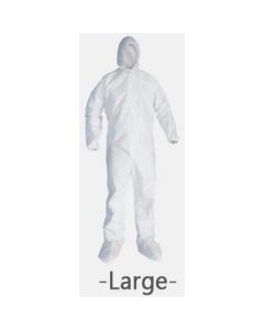 Coverall with Hood & Boot Cover - Large 1 X  Piece 