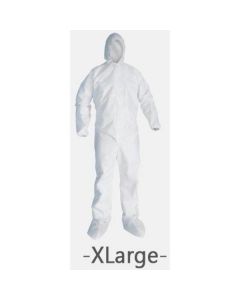 Coverall with Hood & Boot Cover - XL Large 1 X  Piece 