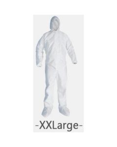 Coverall with Hood & Boot Cover - XXL Large 1 X  Piece 