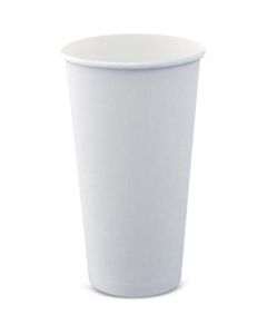 Paper Hot Cup with Lid - White 600 X  Piece 