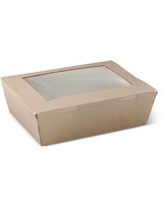 Large Window Lunch Box - Brown 200 X  Piece 