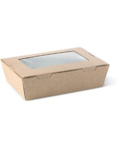 Medium Window Lunch Box - Brown 200 X  Piece 