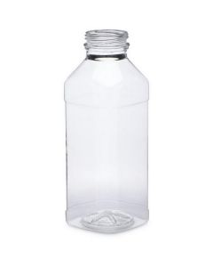 Clear Square Plastic PET Bottle with Lid 187 X  Plastic Bottle (250 ml)