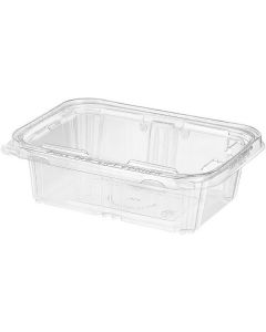 Rectangular Clear Safe-T-Fresh Container with Hinged Lid 200 X  Piece 