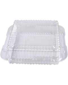 Rectangular Clear Cake Container with Hinged Shallow Lid 200 X  Piece 