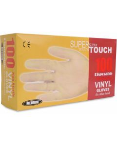 Vinyl Hand Gloves Powdered - Medium (Blue) 100 X  Piece 