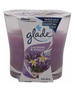 Candle (Lavender & Vanilla) 12 X  Glass Cup 