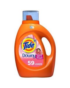 Tide Plus Downy April Fresh High Efficiency Liquid Laundry Detergent 4 X  Piece 