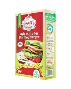 Frozen Diet Beef Burger 20 X  Piece 