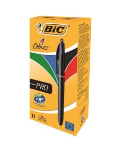 Pro Assorted Pens - 4 Colors 12 X  Piece 