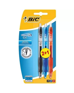 Velocity Gel Pen - 2+1 Assorted Colors 3 X  Piece 