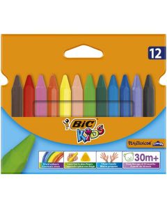 Kids Plastidecor Crayons 12 X  Piece 