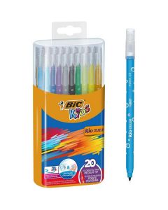 Kid Couleur Felt Tip Coloring Pens - Assorted Colors 20 X  Piece 