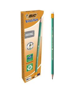 Ecolutions Evolution 655 HB Pencil with Eraser 12 X  Bag 