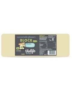 Dairy Free Cheese Block with Mozzarella Flavor Vegan 100%   