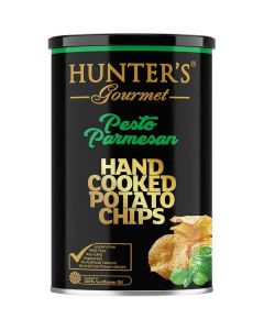 Hand Cooked Potato Chips - Pesto Parmesan 12 X  Metal Can 