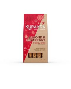 Almond & Cranberry Energy Bars - Gluten Free 8 X  Pouch 