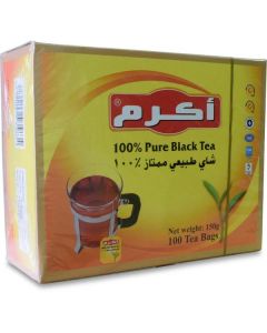 100% Pure Black Tea 1200 X  Tea Bag 