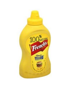 Yellow Classic Mustard - 100% Natural 16 X  Squeeze Bottle 