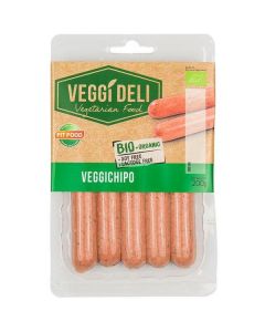 Organic Vegetarian Sausage Veggichipo 8 X  Pouch 