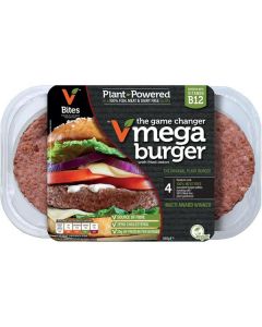 The Game Changer Vegan Mega Burger with Fried Onion   