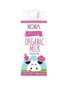 Organic Strawberry Milk 24 X  Tetrapack (200 ml)