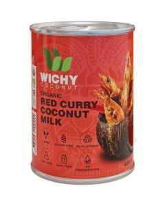 Organic Red Curry Coconut Milk 12 X  Metal Can (400 ml)