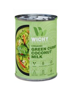 Organic Green Curry Coconut Milk 12 X  Metal Can (400 ml)