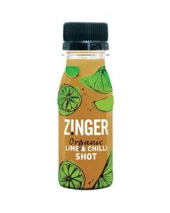 Organic Zinger Lime & Ginger Shot 6 X  Plastic Bottle 