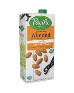 Organic Almond Vanilla Drink Unsweetened 12 X  Tetrapack 