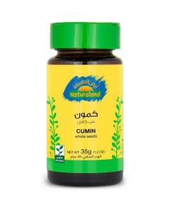 Organic Cumin - Whole Seeds 5 X  Plastic Jar 