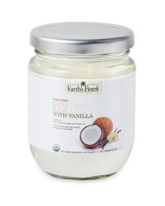 Organic Extra Virgin Raw Coconut Oil with Vanilla 12 X  Glass Jar 