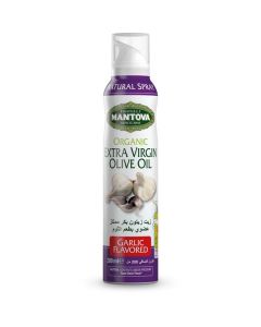 Garlic Flavored Organic Extra Virgin Olive Oil Spray 12 X  Metal Can 